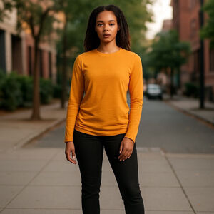 Women's CALIA Long Sleeve Top Size medium gold wm11